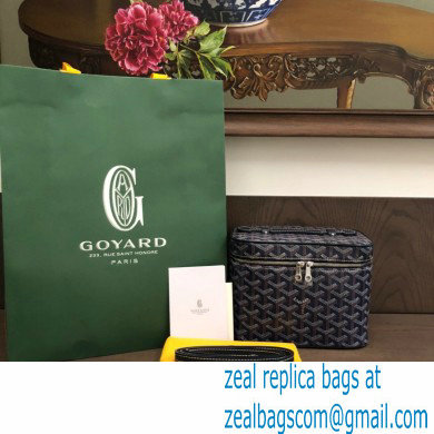 Goyard Muse Vanity Case Bag Dark Blue