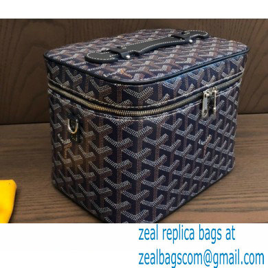 Goyard Muse Vanity Case Bag Dark Blue
