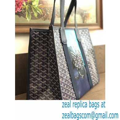 Goyard Villette Tote Bag Dark Blue - Click Image to Close