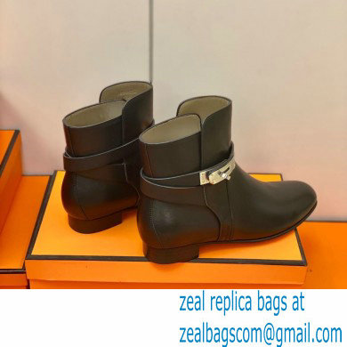 Hermes Neo Ankle Boots Black Handmade