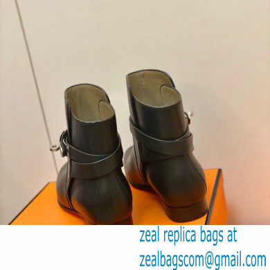 Hermes Neo Ankle Boots Black Handmade