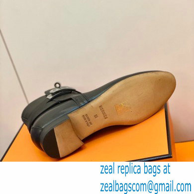 Hermes Neo Ankle Boots Black Handmade