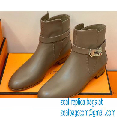 Hermes Neo Ankle Boots Camel Handmade