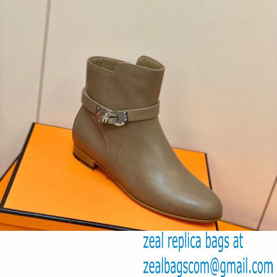 Hermes Neo Ankle Boots Camel Handmade