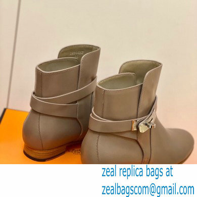 Hermes Neo Ankle Boots Camel Handmade