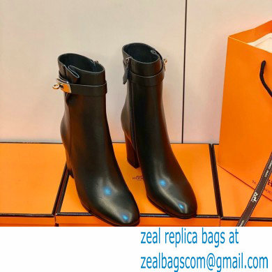 Hermes Saint Germain Ankle Boots Black Handmade