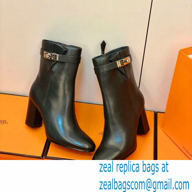 Hermes Saint Germain Ankle Boots Black Handmade - Click Image to Close