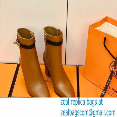 Hermes Saint Germain Ankle Boots Brown/Black Handmade - Click Image to Close