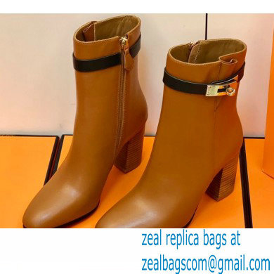 Hermes Saint Germain Ankle Boots Brown/Black Handmade