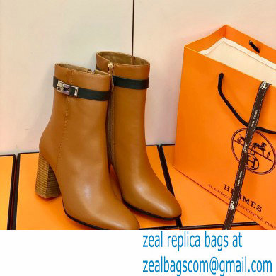 Hermes Saint Germain Ankle Boots Brown/Black Handmade