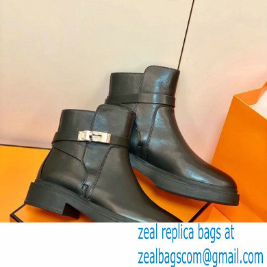 Hermes Veo Ankle Boots Black Handmade - Click Image to Close