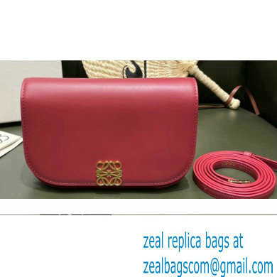 Loewe Goya Accordion Clutch Bag in Silk Calfskin Red 2021