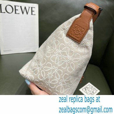 Loewe Medium Cubi Bag in Anagram Jacquard and Calfskin 2021