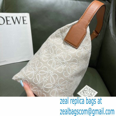 Loewe Medium Cubi Bag in Anagram Jacquard and Calfskin 2021