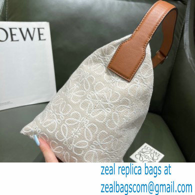 Loewe Medium Cubi Bag in Anagram Jacquard and Calfskin 2021
