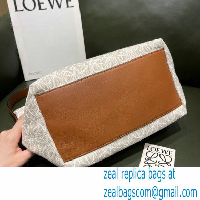 Loewe Medium Cubi Bag in Anagram Jacquard and Calfskin 2021