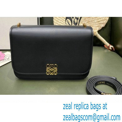 Loewe Medium Goya Bag in Silk Calfskin Black 2021