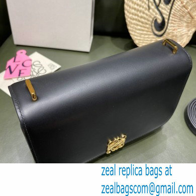 Loewe Medium Goya Bag in Silk Calfskin Black 2021