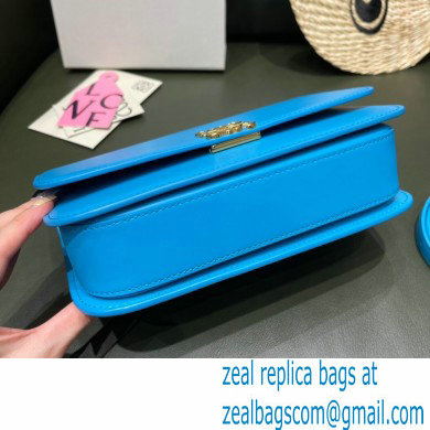 Loewe Medium Goya Bag in Silk Calfskin Cyan Blue 2021 - Click Image to Close