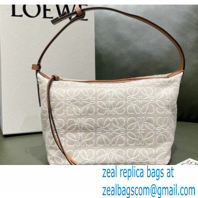 Loewe Small Cubi Bag in Anagram Jacquard and Calfskin 2021