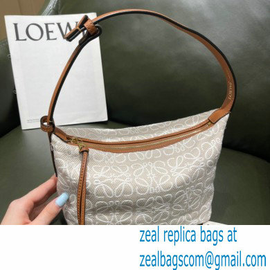 Loewe Small Cubi Bag in Anagram Jacquard and Calfskin 2021