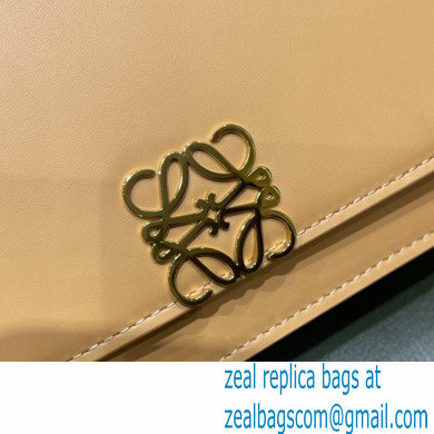Loewe Small Goya Bag in Silk Calfskin Apricot 2021