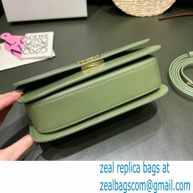 Loewe Small Goya Bag in Silk Calfskin Army Green 2021 - Click Image to Close