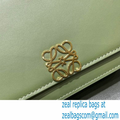 Loewe Small Goya Bag in Silk Calfskin Army Green 2021