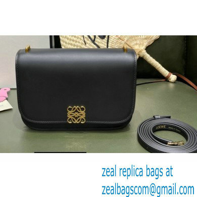 Loewe Small Goya Bag in Silk Calfskin Black 2021