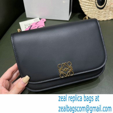 Loewe Small Goya Bag in Silk Calfskin Black 2021