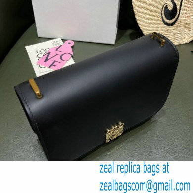 Loewe Small Goya Bag in Silk Calfskin Black 2021