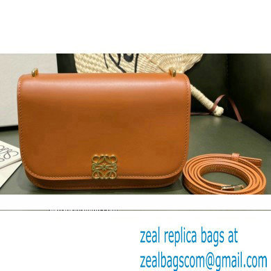 Loewe Small Goya Bag in Silk Calfskin Brown 2021