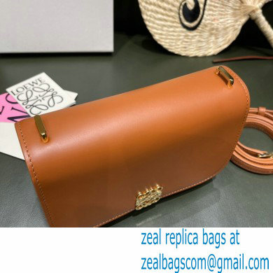 Loewe Small Goya Bag in Silk Calfskin Brown 2021