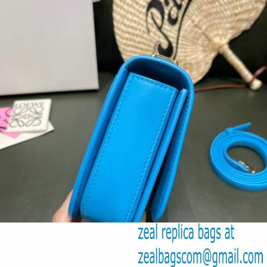 Loewe Small Goya Bag in Silk Calfskin Cyan Blue 2021 - Click Image to Close