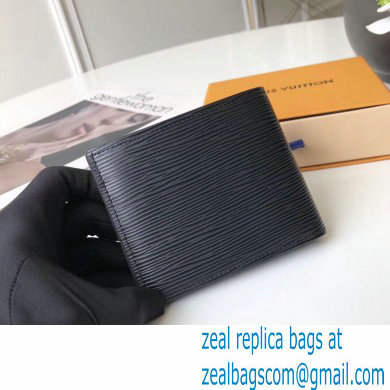 Louis Vuitton Amerigo Wallet Epi Leather Black