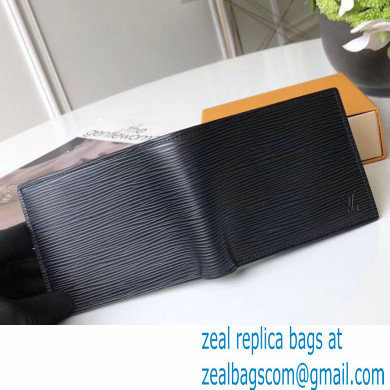 Louis Vuitton Amerigo Wallet Epi Leather Black