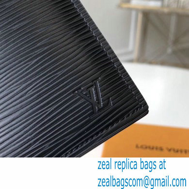 Louis Vuitton Amerigo Wallet Epi Leather Black