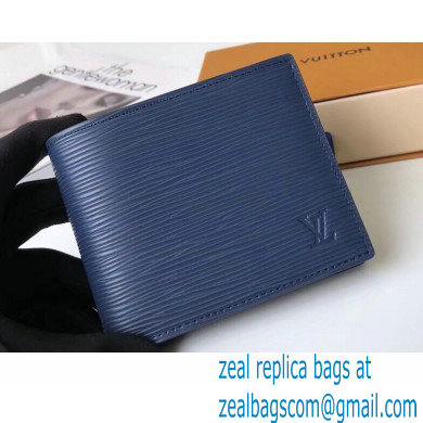 Louis Vuitton Amerigo Wallet Epi Leather Blue