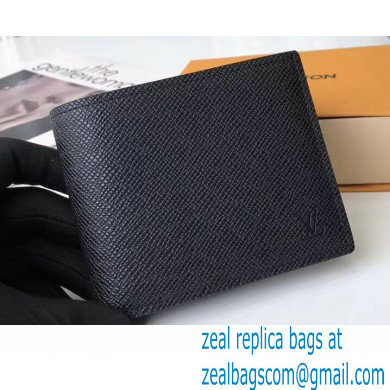 Louis Vuitton Amerigo Wallet Taiga Leather Black M62045