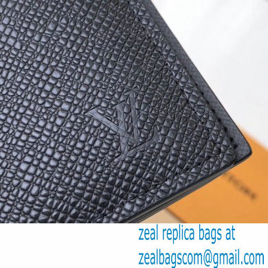 Louis Vuitton Amerigo Wallet Taiga Leather Black M62045