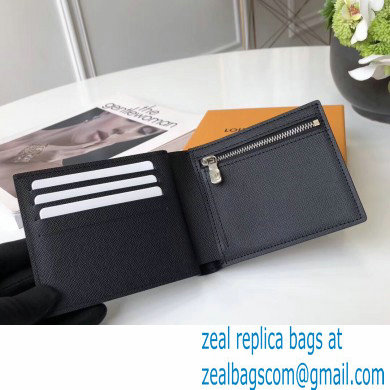 Louis Vuitton Amerigo Wallet Taiga Leather Black M62045