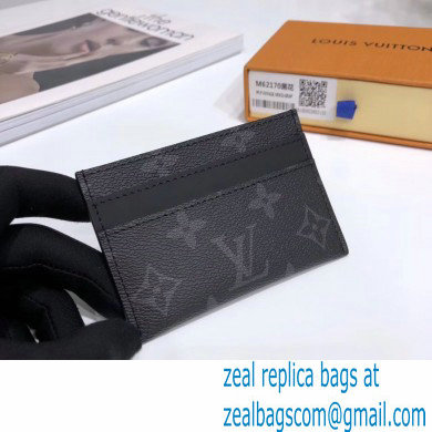 Louis Vuitton Double Card Holder Monogram Eclipse Canvas M62170