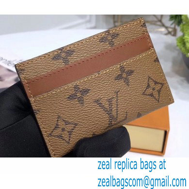 Louis Vuitton Double Card Holder Monogram Reverse Canvas