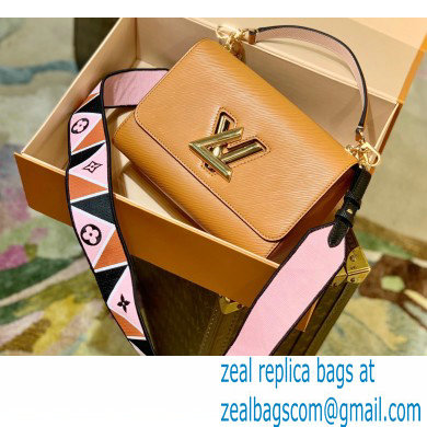 Louis Vuitton Epi Leather Twist MM Bag Karakoram M59026 Gold Cipango 2021 - Click Image to Close