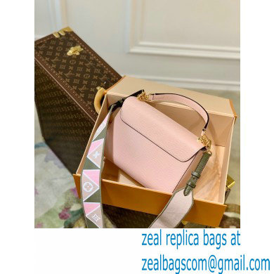 Louis Vuitton Epi Leather Twist MM Bag Karakoram M59028 Rose Jasmin Pink 2021 - Click Image to Close