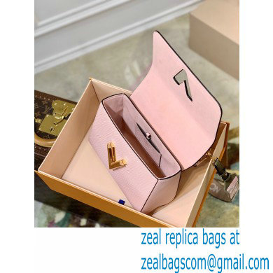 Louis Vuitton Epi Leather Twist MM Bag Karakoram M59028 Rose Jasmin Pink 2021 - Click Image to Close