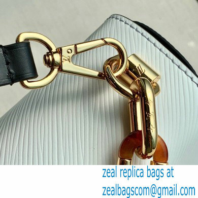 Louis Vuitton Epi Leather Twist MM Bag M58526 White 2021 - Click Image to Close