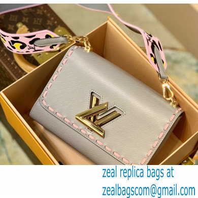 Louis Vuitton Epi Leather Twist MM Bag Wild at Heart Capsule M58606 Gray 2021 - Click Image to Close