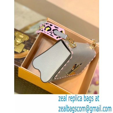 Louis Vuitton Epi Leather Twist MM Bag Wild at Heart Capsule M58606 Gray 2021