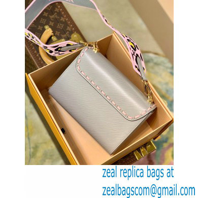 Louis Vuitton Epi Leather Twist MM Bag Wild at Heart Capsule M58606 Gray 2021 - Click Image to Close